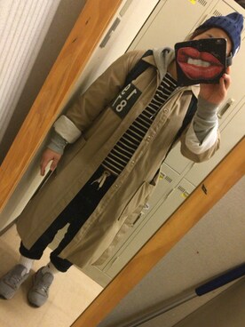 「87mm（87mm）のアイテム（ジャケット/アウター）」を使った、okeyさん（レディース・158cm）の冬コーディネート