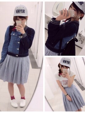 「デニム ジャケット」｜❥❥chinakoさん（レディース・154cm）の春コーディネート