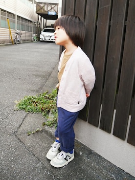 「アイテム（カーディガン/ボレロ）」を使った、graniph ZOZOTOWN KIDS STAFFさん（キッズ・107cm）の秋コーディネート