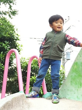 「アイテム（ベスト）」を使った、graniph ZOZOTOWN KIDS STAFFさん（キッズ・100cm）の秋コーディネート