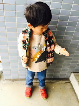 「アイテム（スウェット）」を使った、graniph ZOZOTOWN KIDS STAFFさん（キッズ・100cm）の冬コーディネート