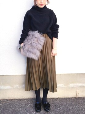 mizuhoさん（レディース・156cm）の冬コーディネート