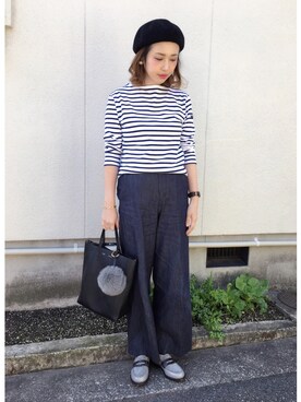 「UNITED ARROWS（ユナイテッドアローズ）のアイテム（チャーム）」を使った、mizuhoさん（レディース・156cm）の秋コーディネート
