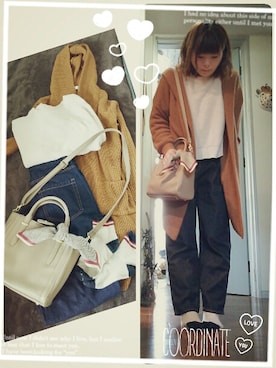 「マムジーンズ」｜maimaiko☺さん（レディース・163cm）の冬コーディネート