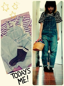 「coca（ANDEX shoes product）（コカ）のアイテム（Tシャツ/カットソー）」を使った、maimaiko☺さん（レディース・163cm）の春コーディネート