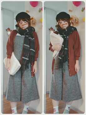 「ベレー帽推奨委員会」｜maimaiko☺さん（レディース・163cm）の秋コーディネート