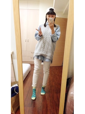 「Planet」｜ᴱᴰᴵ🌵さん（レディース・164cm）の冬コーディネート