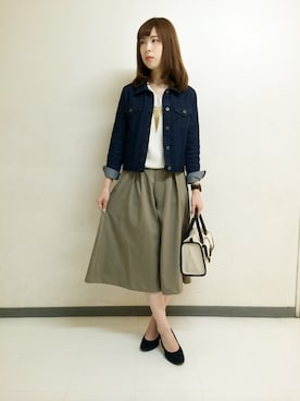 「AS KNOW AS PINKY（アズノゥアズピンキー）のアイテム」を使った、Nさん（レディース・168cm）の春コーディネート