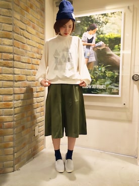 「AS KNOW AS PINKY（アズノゥアズピンキー）のアイテム（トップス）」を使った、Nさん（レディース・168cm）の夏コーディネート