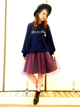 「ハロウィン」｜「アイテム（ブーティ）」を使った、Nさん（レディース・168cm）の秋コーディネート
