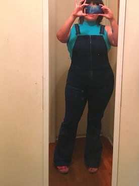 「plussize」｜「アイテム（オールインワン・サロペット）」を使った、sugarbonezさん（レディース・168cm）の夏コーディネート