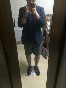 「RAGEBLUE（レイジブルー）のアイテム（テーラードジャケット）」を使った、kazuさん（メンズ・165cm）の夏コーディネート