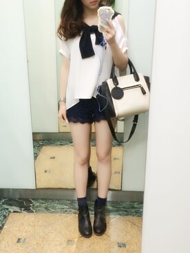 「PULL&BEAR（プルアンドベア）のアイテム（ブーツ）」を使った、JUN♪さん（レディース・168cm）の春コーディネート
