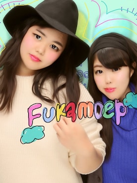 「FIG&VIPER（フィグアンドバイパー）のアイテム（帽子）」を使った、FUKAさん（レディース・165cm）の冬コーディネート