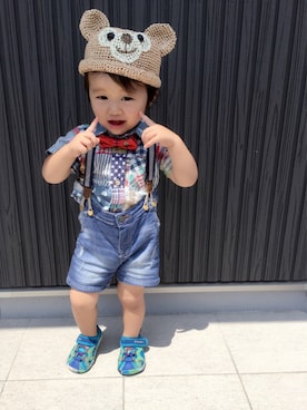 yuuuu☺︎さん（キッズ・80cm）の夏コーディネート