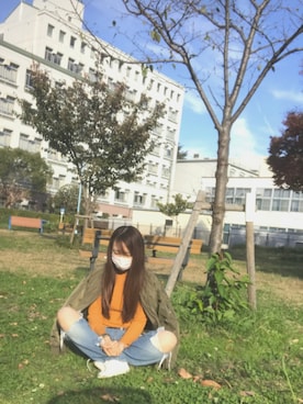 「sneakers」｜「アイテム（その他）」を使った、Maroさん（レディース・160cm）の秋コーディネート