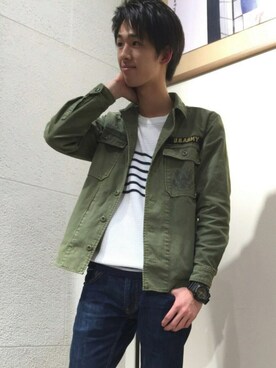 「HVC」｜「アイテム（腕時計）」を使った、モトキさん（メンズ・171cm）の春コーディネート