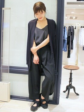 「アイテム（キャミソール、グレー系）」を使った、SUMIREさん（レディース・157cm）の夏コーディネート