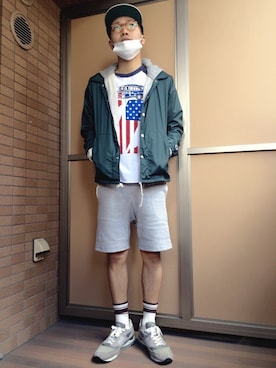 アキナ秋山さん(メンズ・170cm)の春コーディネート