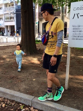 アキナ秋山さん(メンズ・170cm)の春コーディネート