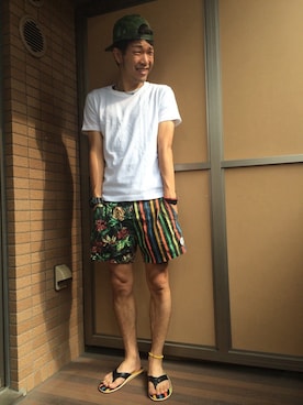 アキナ秋山さん（メンズ・170cm）の夏コーディネート