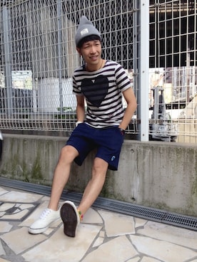 アキナ秋山さん（メンズ・170cm）の夏コーディネート