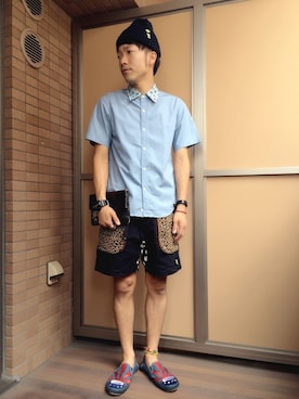 アキナ秋山さん（メンズ・170cm）の夏コーディネート