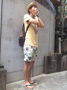 アキナ秋山さん（メンズ・170cm）の夏コーディネート