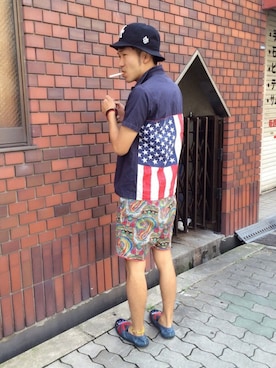 アキナ秋山さん（メンズ・170cm）の夏コーディネート