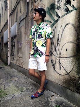 アキナ秋山さん（メンズ・170cm）の夏コーディネート
