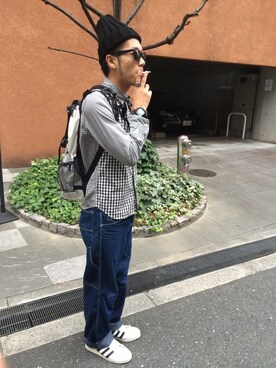 アキナ秋山さん（メンズ・170cm）の秋コーディネート