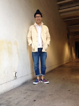 アキナ秋山さん（メンズ・170cm）の春コーディネート