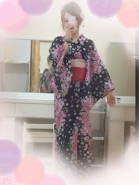 「アイテム（水着/着物・浴衣）」を使った、はるかさん（レディース・150cm）の夏コーディネート