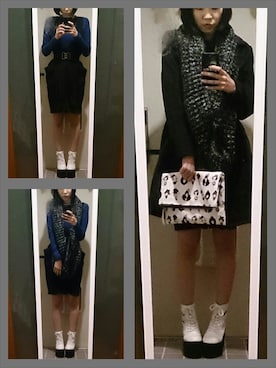 「厚底」｜ひめさん（レディース・162cm）の冬コーディネート