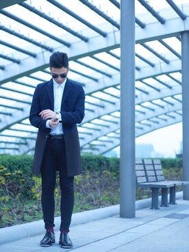 「STYLE」｜「アイテム（カバーオール）」を使った、CK_CHUさん（メンズ・183cm）の春コーディネート