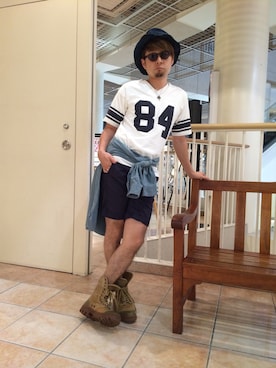 「AVIREX（アヴィレックス）のアイテム」を使った、Yoshikiさん（メンズ・165cm）の夏コーディネート
