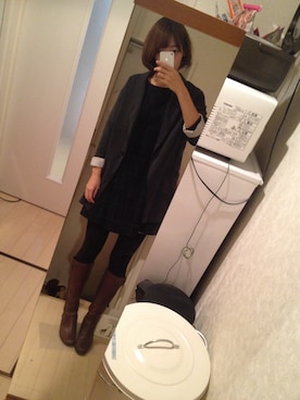 「Ray BEAMS（レイビームス）のアイテム（テーラードジャケット、グレー系）」を使った、みなみさん（レディース・169cm）の秋コーディネート