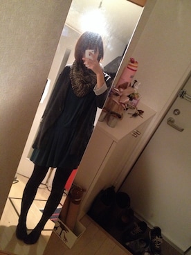 「Ray BEAMS（レイビームス）のアイテム（ナイロンジャケット、グレー系）」を使った、みなみさん（レディース・169cm）の秋コーディネート