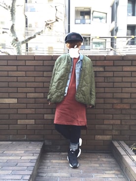 「bukht」｜「アイテム（ワンピース/ドレス）」を使った、tam ∞さん（レディース・158cm）の冬コーディネート