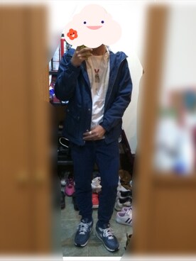 「RAGEBLUE（レイジブルー）のアイテム（マウンテンパーカー）」を使った、まっちゃんさん（メンズ・170cm）の春コーディネート