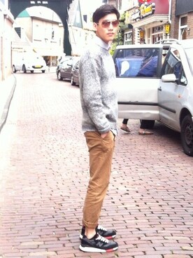 Miles Linさん（メンズ・180cm）の春コーディネート