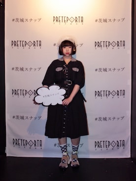 「茨城スナップ」｜「アイテム（ワンピース/ドレス）」を使った、されんさん（レディース・153cm）の春コーディネート