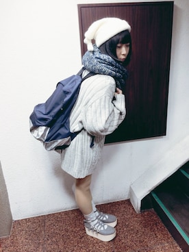 「茨城スナップ」｜「アイテム（帽子）」を使った、されんさん（レディース・153cm）の秋コーディネート
