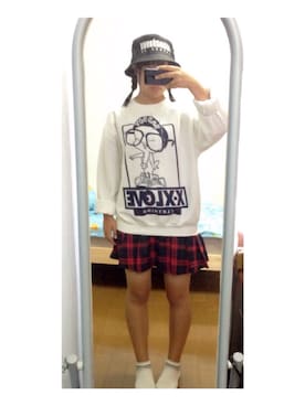 「トゥイーティー」｜「アイテム（スカート）」を使った、MAAAA7さん（レディース・158cm）の秋コーディネート