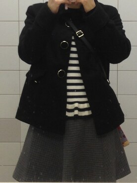 「PATTERN・fiona （パターンフィオナ）のアイテム（ジャケット/アウター）」を使った、ちぃさん（レディース・154cm）の冬コーディネート