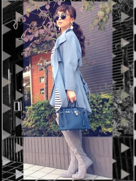「nina mew（ニーナミュウ）のアイテム（ワンピース/ドレス）」を使った、Kasumi Kanemotoさん（レディース・160cm）の秋コーディネート