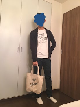 「rag & bone（ラグアンドボーン）のアイテム（デニムパンツ）」を使った、YaYaさん（メンズ・182cm）の夏コーディネート