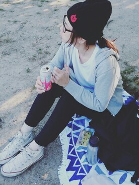 「LE JUN（ルジュン）のアイテム（その他アウター）」を使った、nyanaipuさん（レディース・164cm）の秋コーディネート