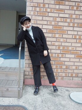「와이드팬츠」｜이예나さん（レディース・164cm）の冬コーディネート