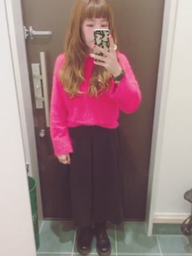 「IamI in fact…」｜「アイテム（ブーツ）」を使った、なんばちゃんさん（レディース・151cm）の秋コーディネート